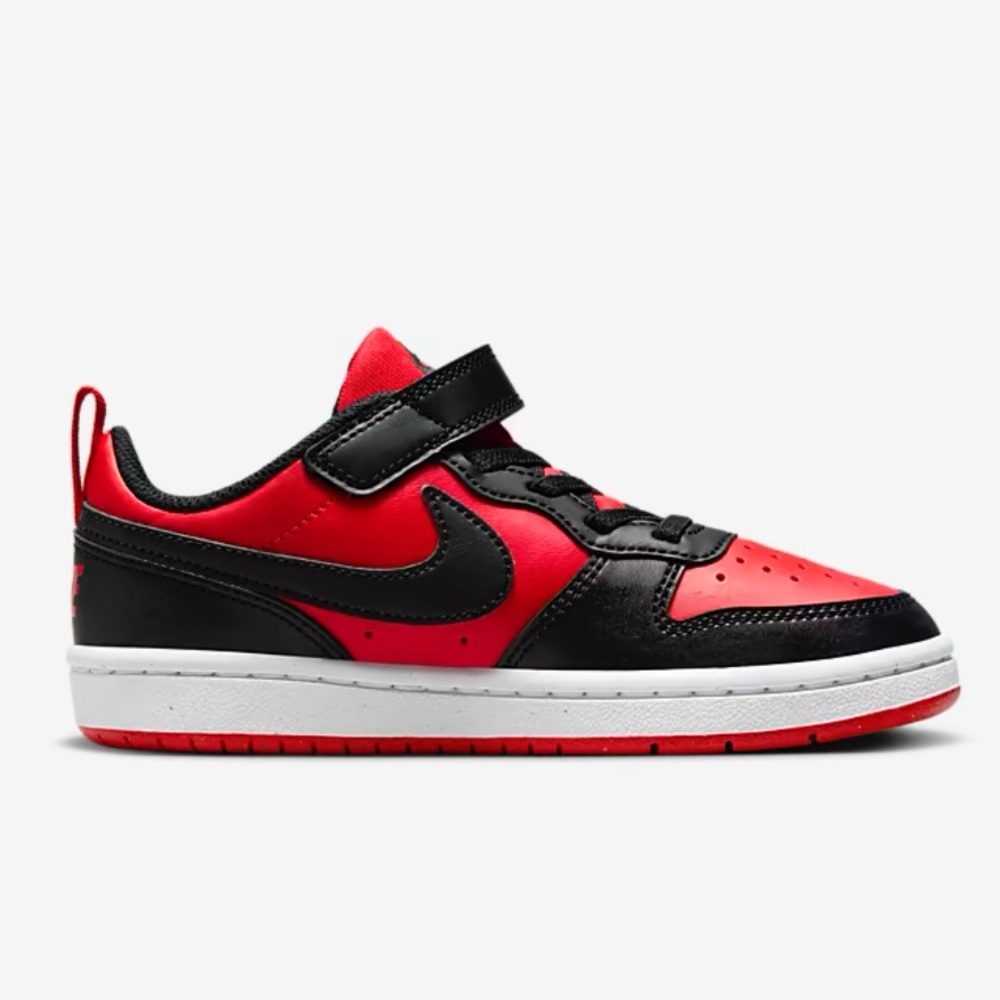 Nike Court Borough Low Red and Black Sneakers Size 7C